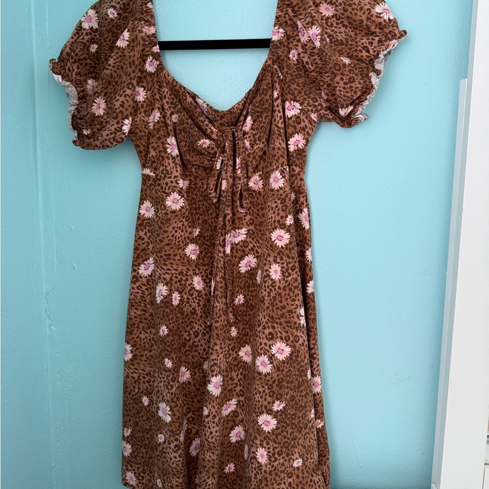 ASOS Floral Cheetah Dress